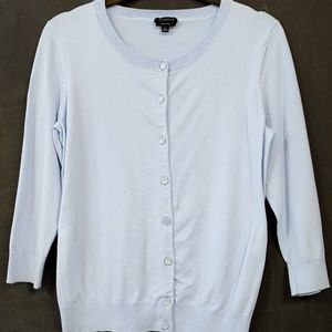 Talbots pima cotton cardigan size S color Lt. Blue